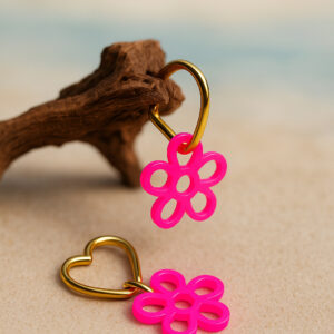 Boucles d'oreilles Fluo Love