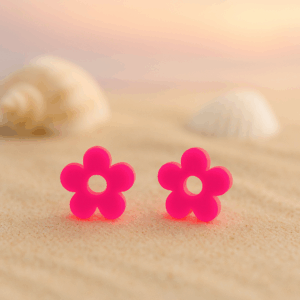 paire de minis pampilles fleurs girly